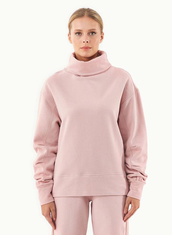 Sweater Turtleneck Organic Cotton Pink from Shop Like You Give a Damn