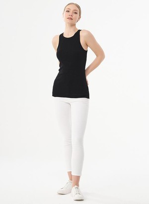 Ribbed Top Organic Cotton Black from Shop Like You Give a Damn