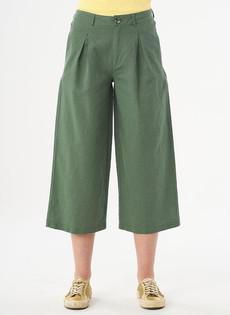 Culotte Pants Linen Mix Green from Shop Like You Give a Damn