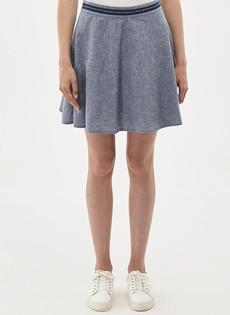Skirt Denim Look Linen Mix via Shop Like You Give a Damn