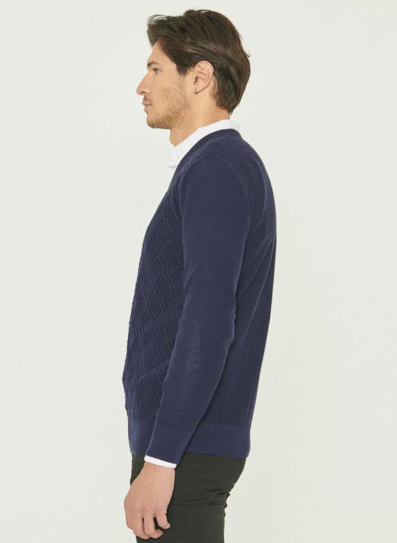 Sweater V-Neck Navy from Shop Like You Give a Damn