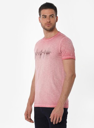 T-Shirt Boats Print Pink from Shop Like You Give a Damn