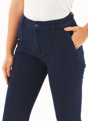 Flared Jeans Organic Cotton Dark Navy from Shop Like You Give a Damn