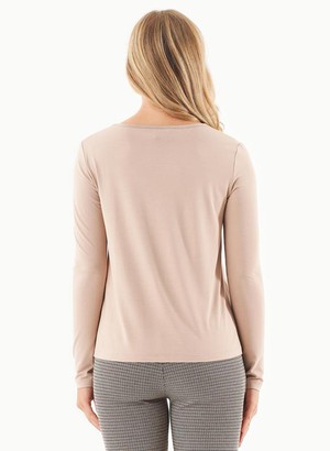 Top Long Sleeves Ecovero Beige from Shop Like You Give a Damn