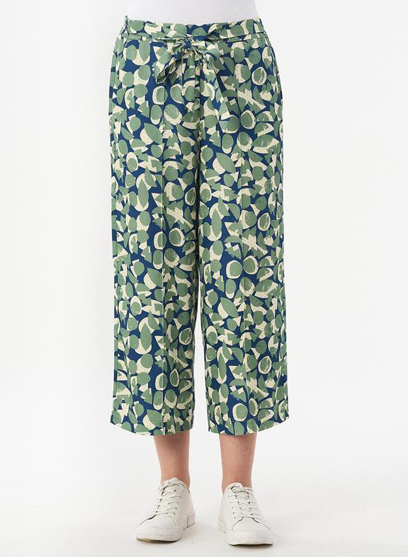Culotte Pants Print Green from Shop Like You Give a Damn