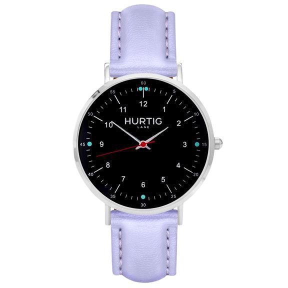 Moderna Watch Silver, Black & Lilac from Shop Like You Give a Damn
