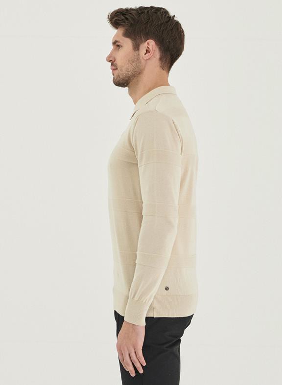 Polo Long Sleeves Organic Cotton Cream from Shop Like You Give a Damn
