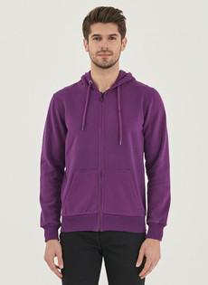 Hooded Sweat Jacket Organic Cotton Purple via Shop Like You Give a Damn