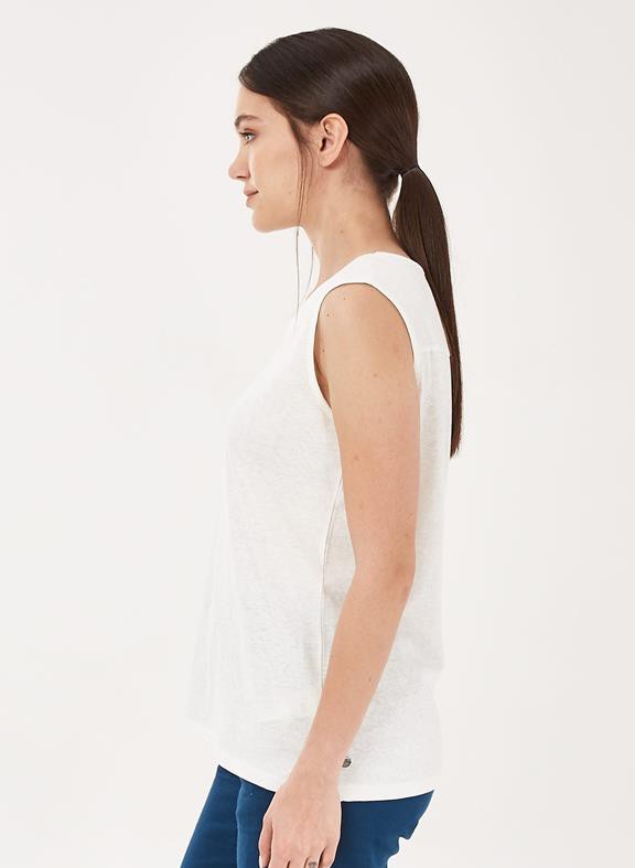 Top V-Neck White from Shop Like You Give a Damn