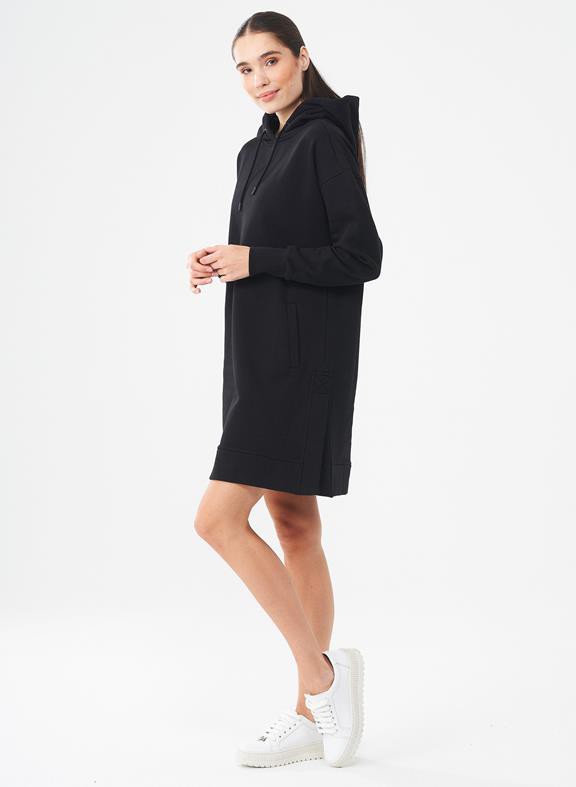 Long Hoodie Dress Black from Shop Like You Give a Damn