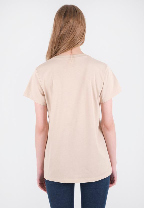 T-Shirt With Print Beige from Shop Like You Give a Damn