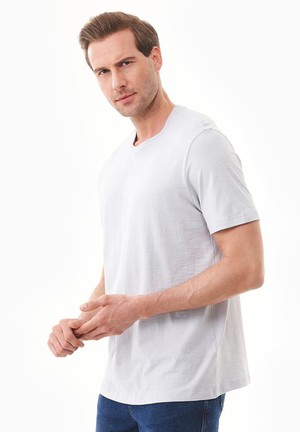 T-Shirt Basic Light Grey from Shop Like You Give a Damn