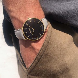 Mykonos Watch Gold, Black & Cloud from Shop Like You Give a Damn