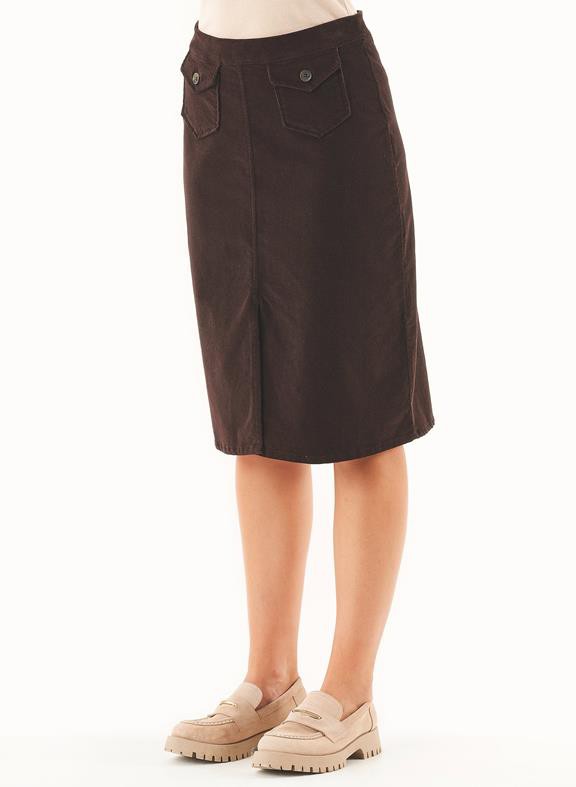 Skirt Organic Corduroy Espresso from Shop Like You Give a Damn