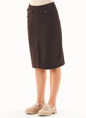 Skirt Organic Corduroy Espresso from Shop Like You Give a Damn