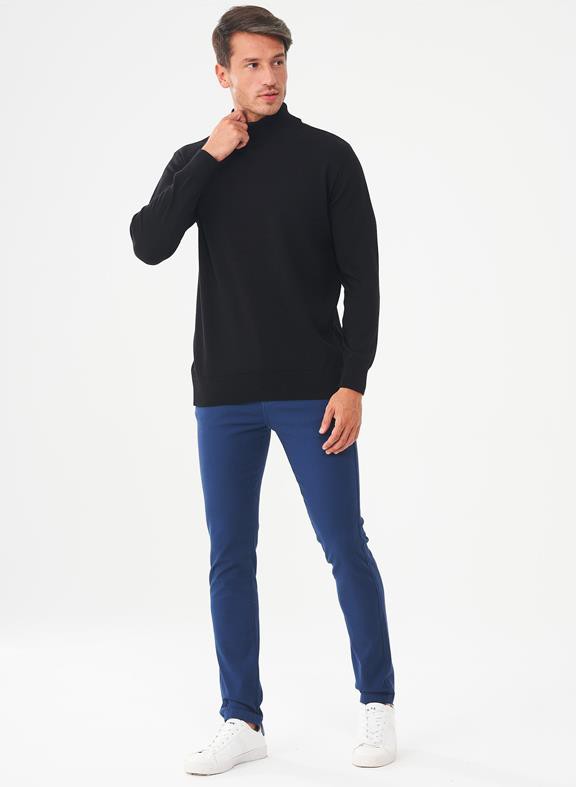 Skinny Chino Pants Navy Blue from Shop Like You Give a Damn