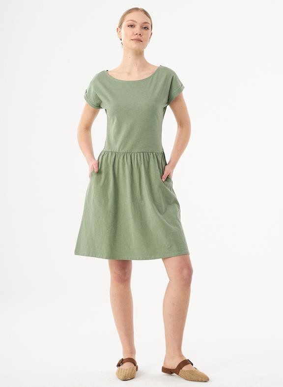 Slub Jersey Dress Fern Green from Shop Like You Give a Damn