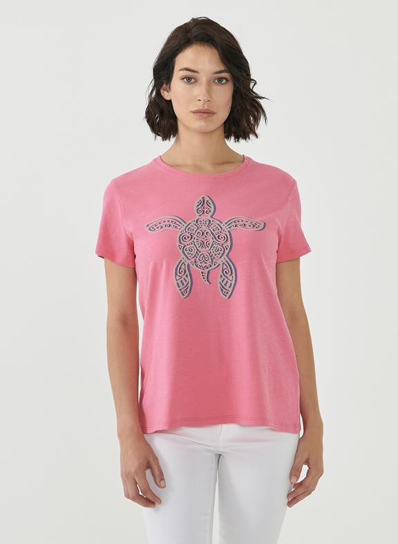 T-Shirt Organic Cotton Print Pink from Shop Like You Give a Damn