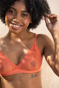 Bralette Dawa Terracotta Orange via Shop Like You Give a Damn