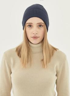 Waffle Knit Beanie Navy from Shop Like You Give a Damn