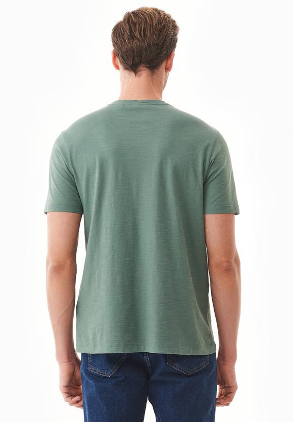 T-Shirt V-Neck Basic Green Tea from Shop Like You Give a Damn