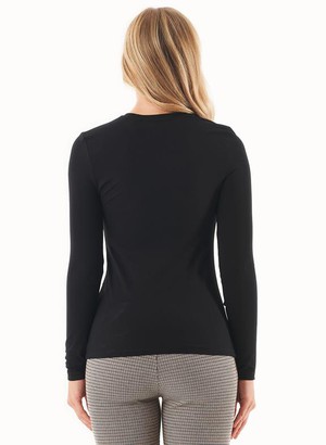 Top Long Sleeves Ecovero Black from Shop Like You Give a Damn