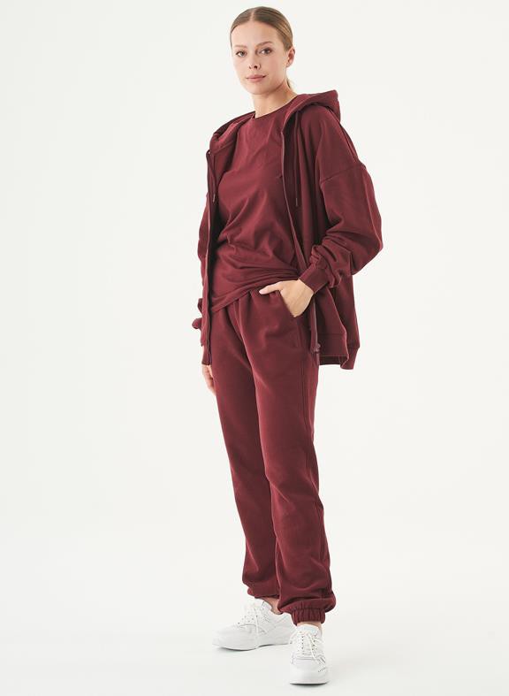 Sweat Cardigan Jale Bordeaux from Shop Like You Give a Damn
