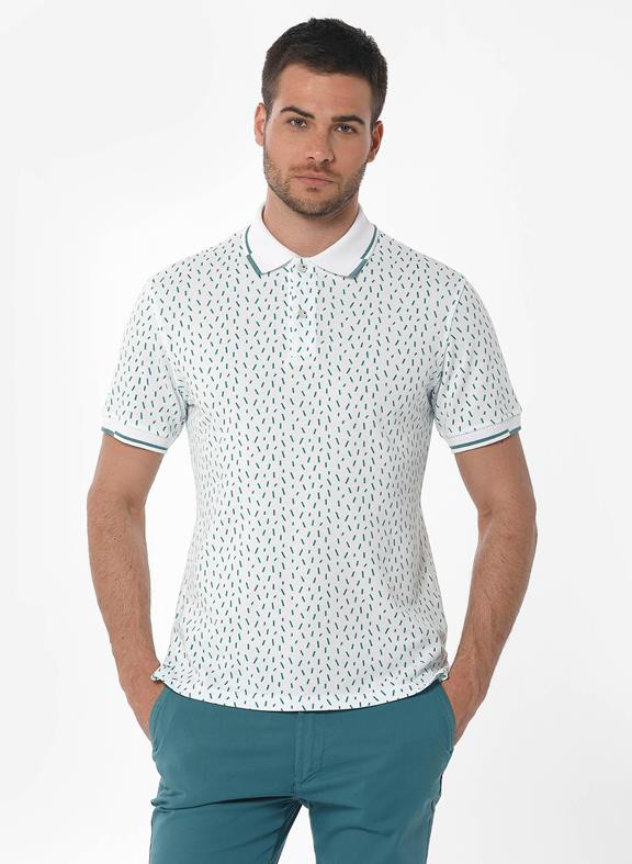 Polo Print White from Shop Like You Give a Damn