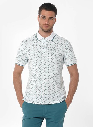 Polo Print White from Shop Like You Give a Damn