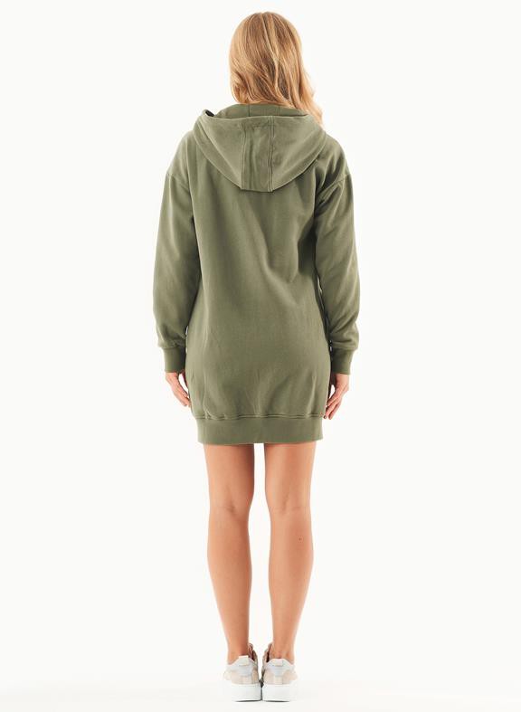 Soft Touch Sweat Jacket Long Olive from Shop Like You Give a Damn