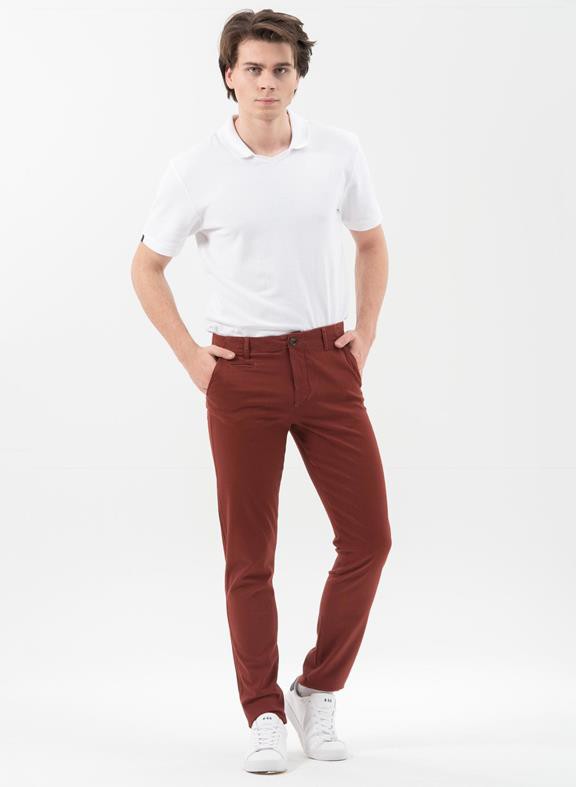 Slim Chino Pants Brown from Shop Like You Give a Damn