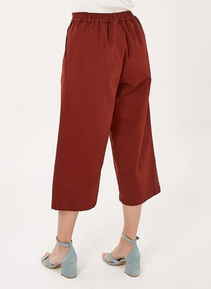 Culotte Pants Dark Red Brown from Shop Like You Give a Damn