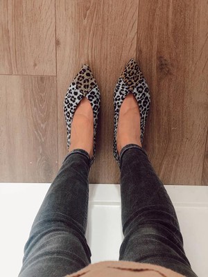 Ballerinas Leopard Grey from Shop Like You Give a Damn