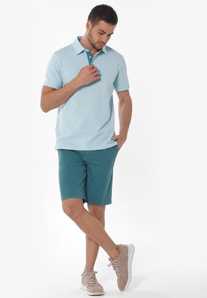 Chino Shorts Petrol Green from Shop Like You Give a Damn