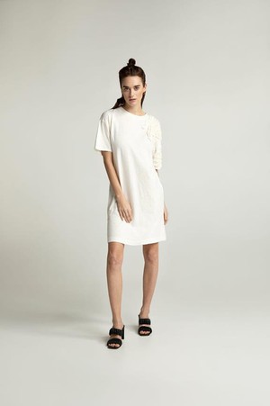 Dress Elouise White Birch from Shop Like You Give a Damn
