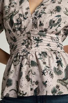 Blouse Lillmor Tropic Cheetah Light Pink via Shop Like You Give a Damn