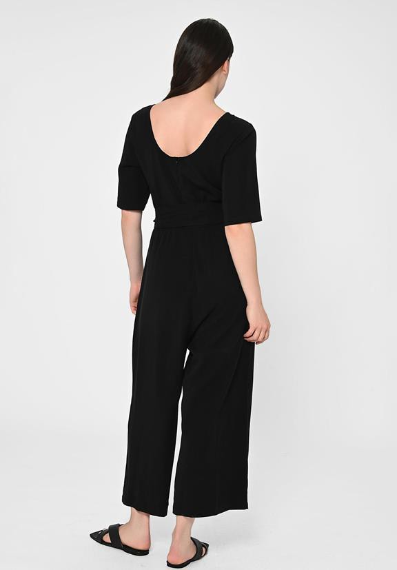 Jumpsuit Staine Halfsleeve Black from Shop Like You Give a Damn