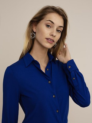 Shirt Cedar Cobalt Blue from Shop Like You Give a Damn
