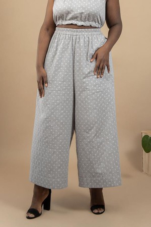 Culottes Gratitude Lunisolar Gray from Shop Like You Give a Damn
