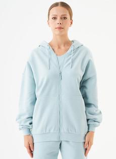 Sweat Cardigan Jale Light Blue via Shop Like You Give a Damn