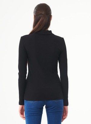 Turtleneck Organic Cotton Black from Shop Like You Give a Damn