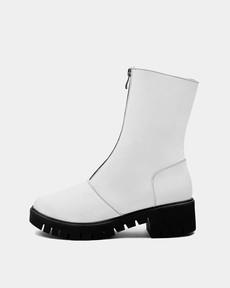 Cyber Boots Cactus Leather White via Shop Like You Give a Damn