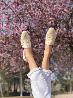 Loafers Flowers Yellow & White from Shop Like You Give a Damn