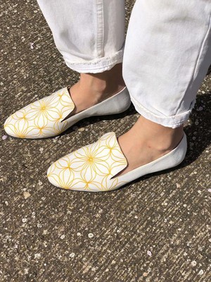 Loafers Flowers Yellow & White from Shop Like You Give a Damn