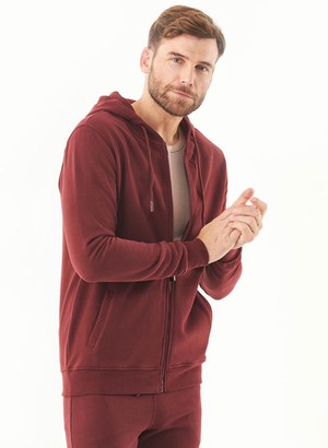 Sweat Jacket Soft Touch Bordeaux from Shop Like You Give a Damn