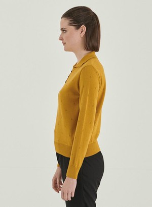 Sweater With Collar Yellow from Shop Like You Give a Damn