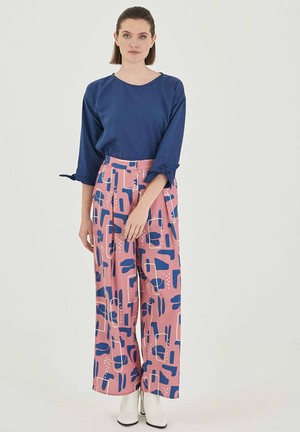 Pants With Allover Print Pink & Blue from Shop Like You Give a Damn