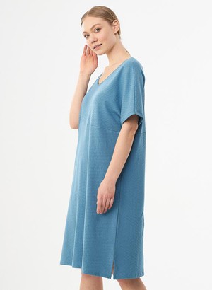 Jersey Dress Organic Cotton Blue from Shop Like You Give a Damn