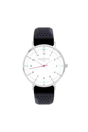 Moderno Rubber Watch Silver, White & Dark Grey from Shop Like You Give a Damn