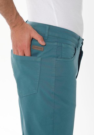 Pants Five Pocket Petrol Green from Shop Like You Give a Damn